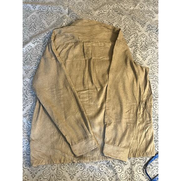 NWT Croft & Barrow Oatmeal Flannel Shirt XL | 31” - Picture 5 of 6